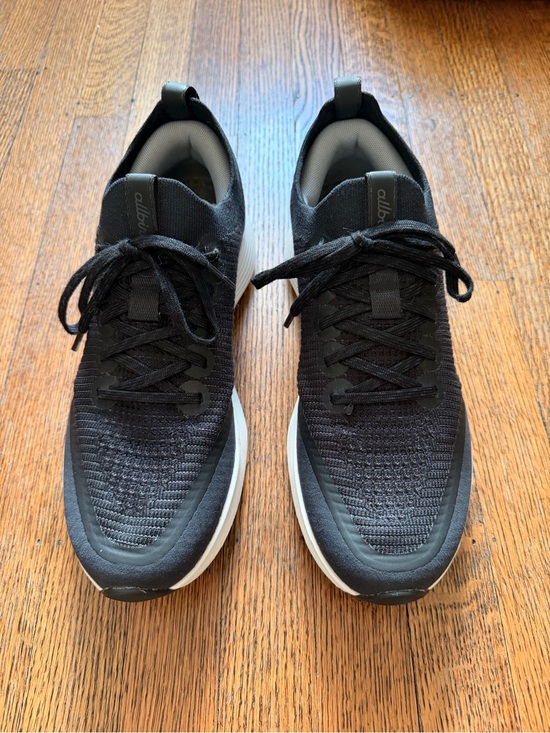 allbirds Shoes - allbirds Women's Black Knit Running Sneakers with White Midsole